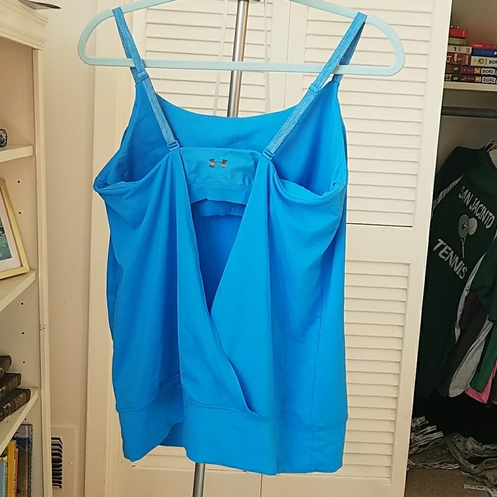 Blue under armour top